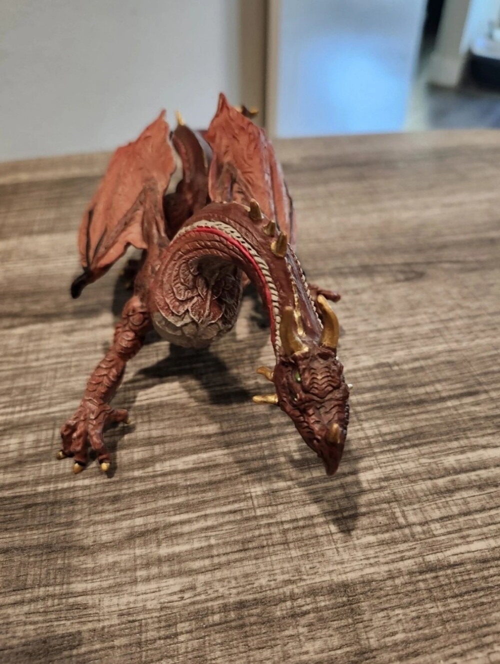 Dragon Collectible Fantasy 9" Action Figure Red Toy Medieval Safari LTD. 2008